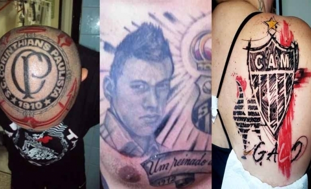 Veja torcedores que eternizaram amor por seus times com tatuagens